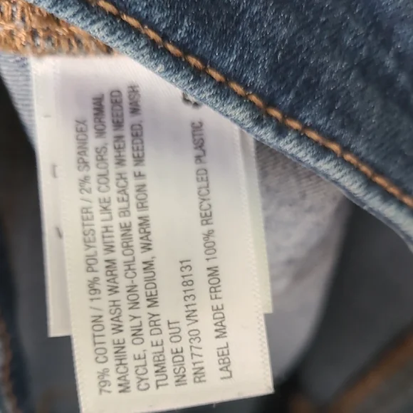 Wild Fable Blue Jean Shorts Distressed Cut-Off Style - Picture 6 of 6